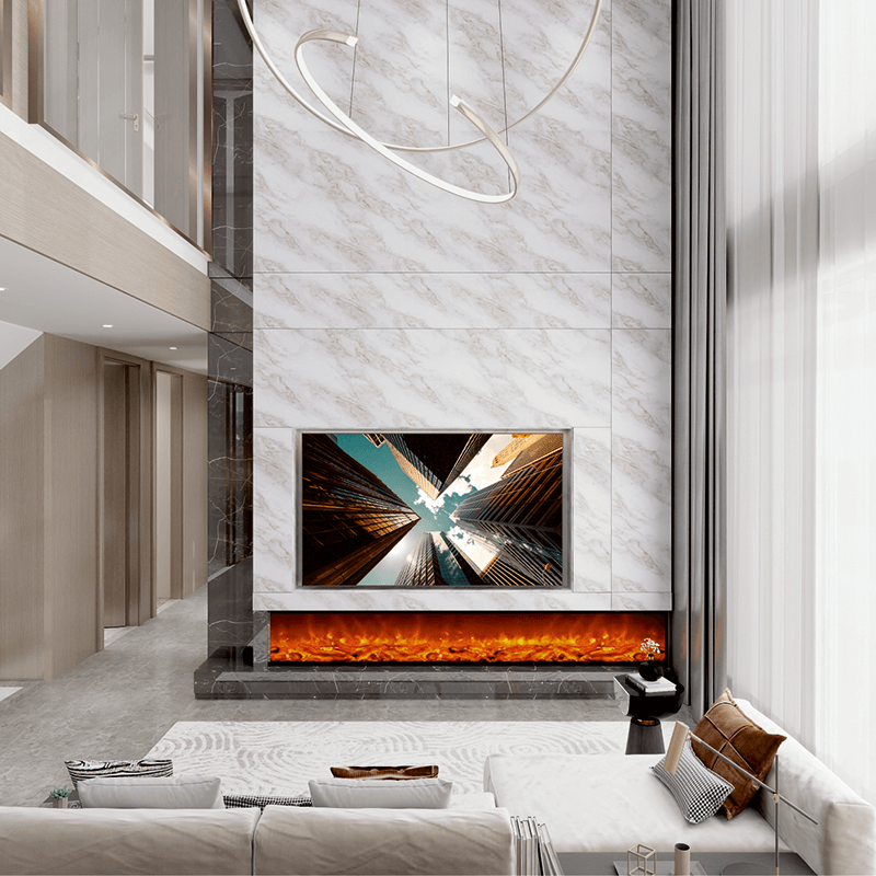 Oro Carrara (Matt) 10mm Aqua Solid Wall Panel 1m x 2.4m image